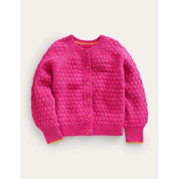 Mini Boden Bobble Stitch Cardigan Pink Size 5–6Y New Without Tags - Picture 2 of 4